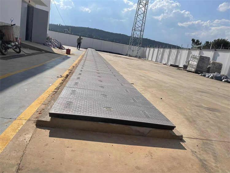 平口式电缆沟盖板铺装效果